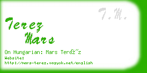 terez mars business card